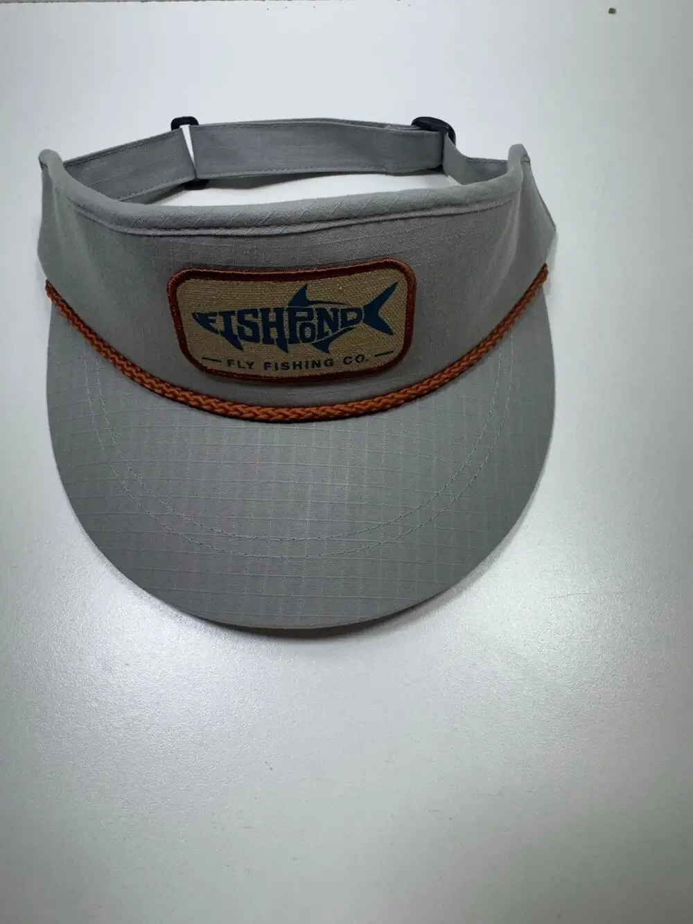 Fishpond Fly Fishing Co Visor Adjustable Gray Outdoors Gorpcore Dad Core Cotton